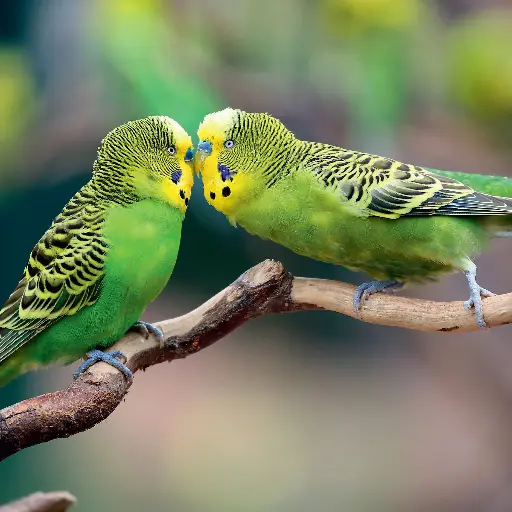 [BK-DK-209025] BK-Doppelkarte »Wellensittiche«