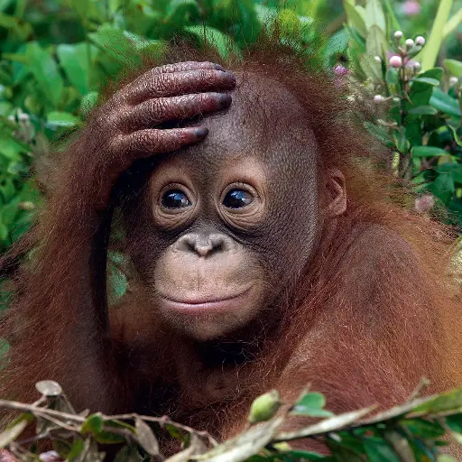 [BK-DK-209030] BK-Doppelkarte »Orang-Utan«